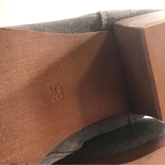 DIBA Sofia Gray Suede Leather Ankle Booties 8.5 NEW - Picture 12 of 13